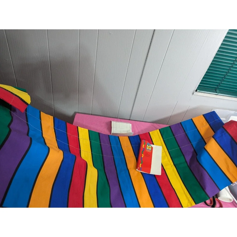 Disney Mickeys‎ For kids Stuff Colorful stripped curtain Valance New in package